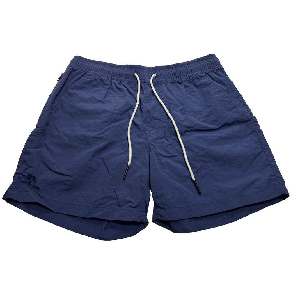 Men's OAS Nylon Swim Shorts 4" Size Small Navy Blue #5001-226
